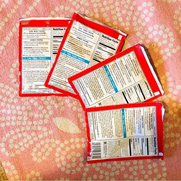 McCormick Guacamole Purple Label Seasoning Mix Packets 1oz Discontinued - Picture 3 of 3
